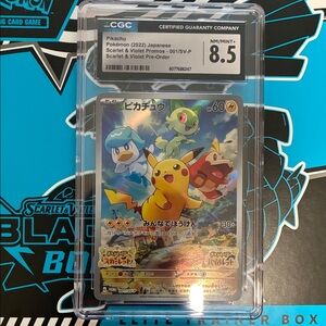 Pokemon (2022) Pikachu Scarlet & Violet - 001/SV-P CGC NM/MINT 8.5